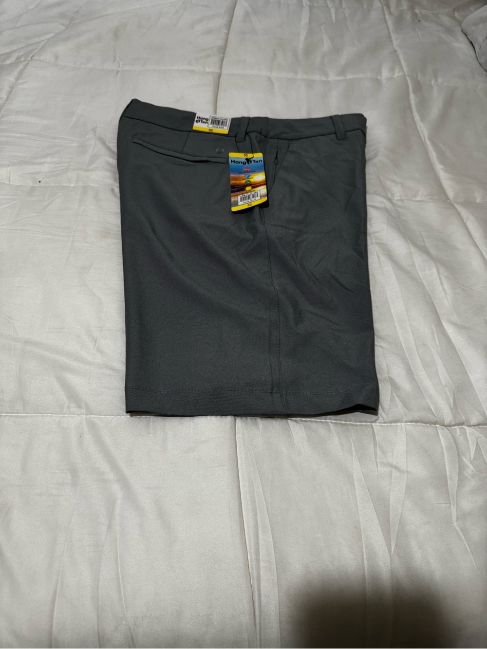 NWT- Hang ten . Men's Gray Performance Shorts.